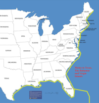 Image of a map of the eastern united states showing Your Yacht Delivery delivery area.
